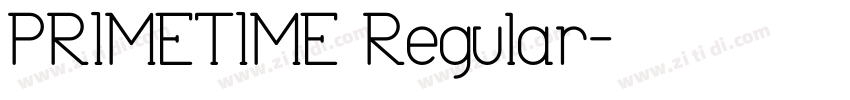 PRIMETIME Regular字体转换
